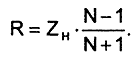 Расчетная формула для делителя (рис.1)