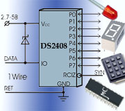 Однопроводной универсальный двунаправленный регистр DS2408 значительно расширяет возможности 1-Wire-сетей.